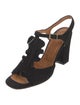 Chie Mihara Suede T-Strap Sandals