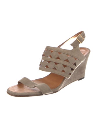 Chie Mihara Suede Slingback Sandals