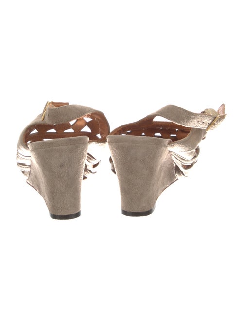 Chie Mihara Suede Slingback Sandals