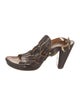 Chie Mihara Leather Printed Mules