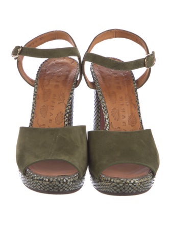 Chie Mihara Suede Sandals