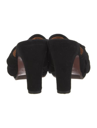 Chie Mihara Suede Slides