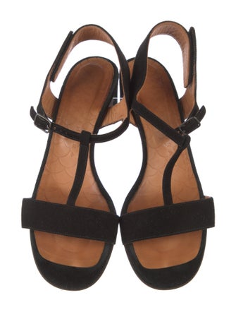 Prada Chie Mihara Suede T-Strap Sandals