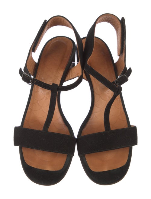 Prada Chie Mihara Suede T-Strap Sandals
