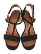 Prada Chie Mihara Suede T-Strap Sandals
