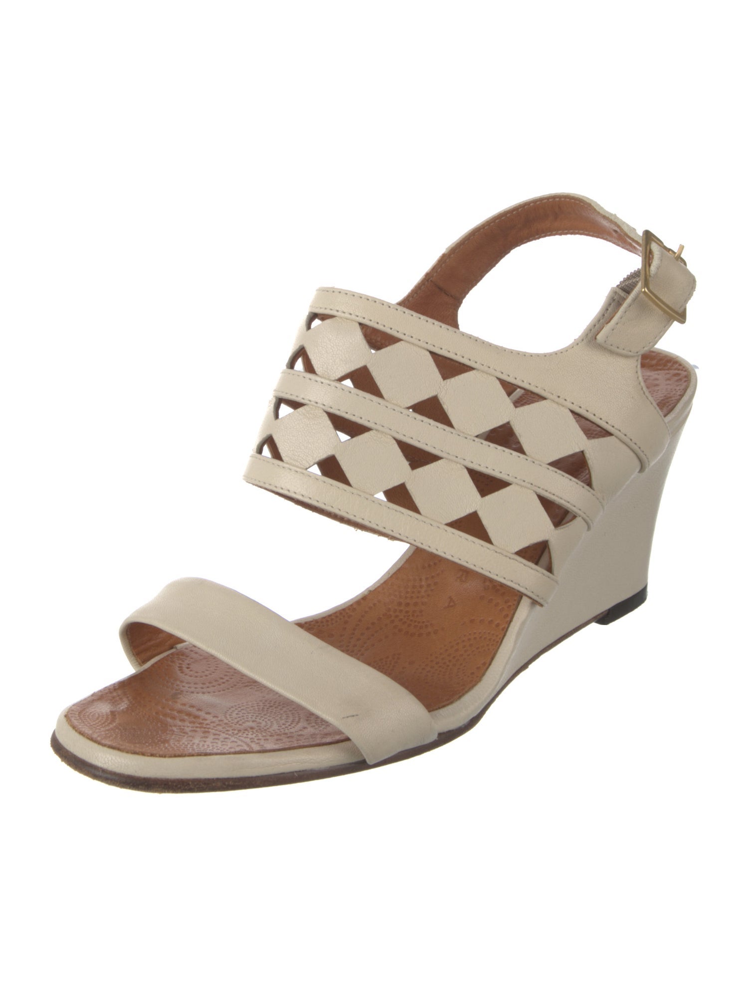 Chie Mihara Leather Slingback Sandals