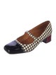Chie Mihara Embossed Leather Printed Mary Jane Flats