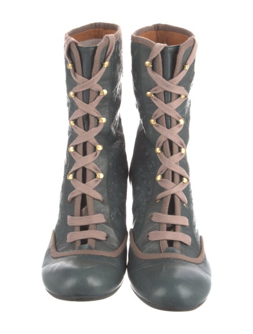 Chie Mihara Leather Combat Boots