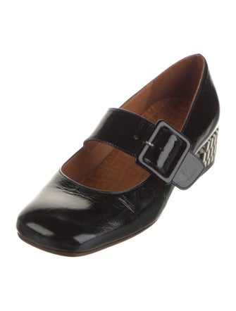 Chie Mihara Patent Leather Mary Jane Flats