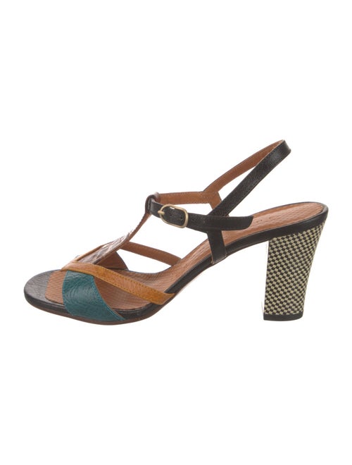 Chie Mihara Leather T-Strap Sandals