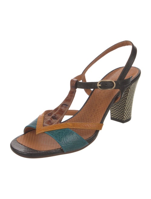 Chie Mihara Leather T-Strap Sandals