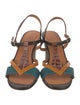 Chie Mihara Leather T-Strap Sandals
