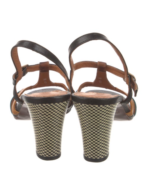 Chie Mihara Leather T-Strap Sandals