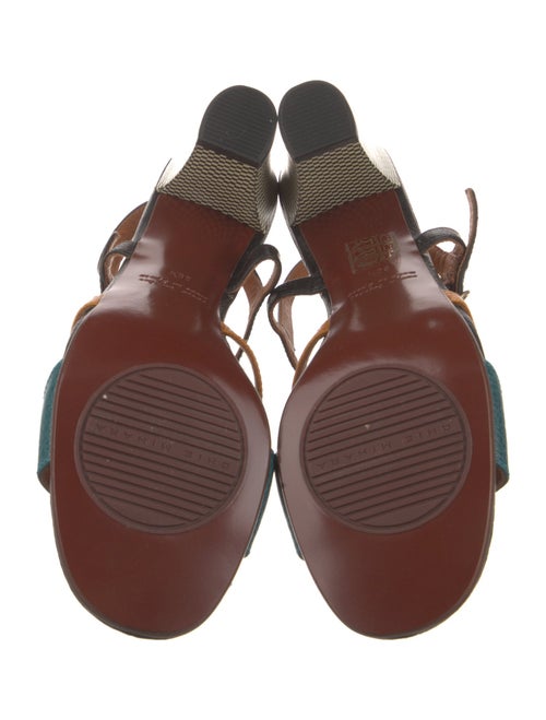 Chie Mihara Leather T-Strap Sandals