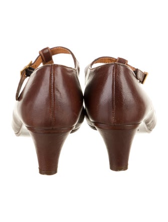 Chie Mihara Leather T-Strap Pumps