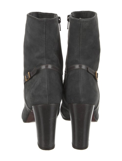 Chie Mihara Suede Leather Trim Embellishment Boots