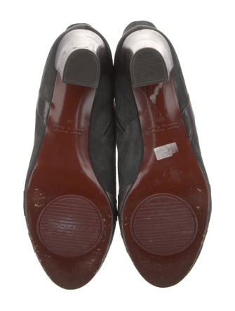 Chie Mihara Suede Leather Trim Embellishment Boots