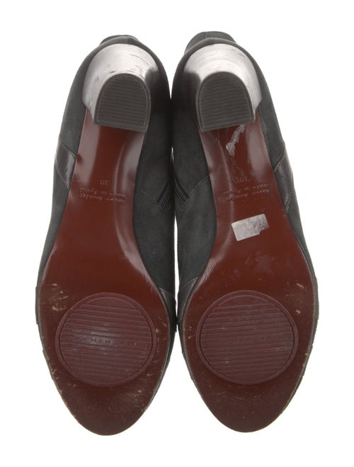 Chie Mihara Suede Leather Trim Embellishment Boots