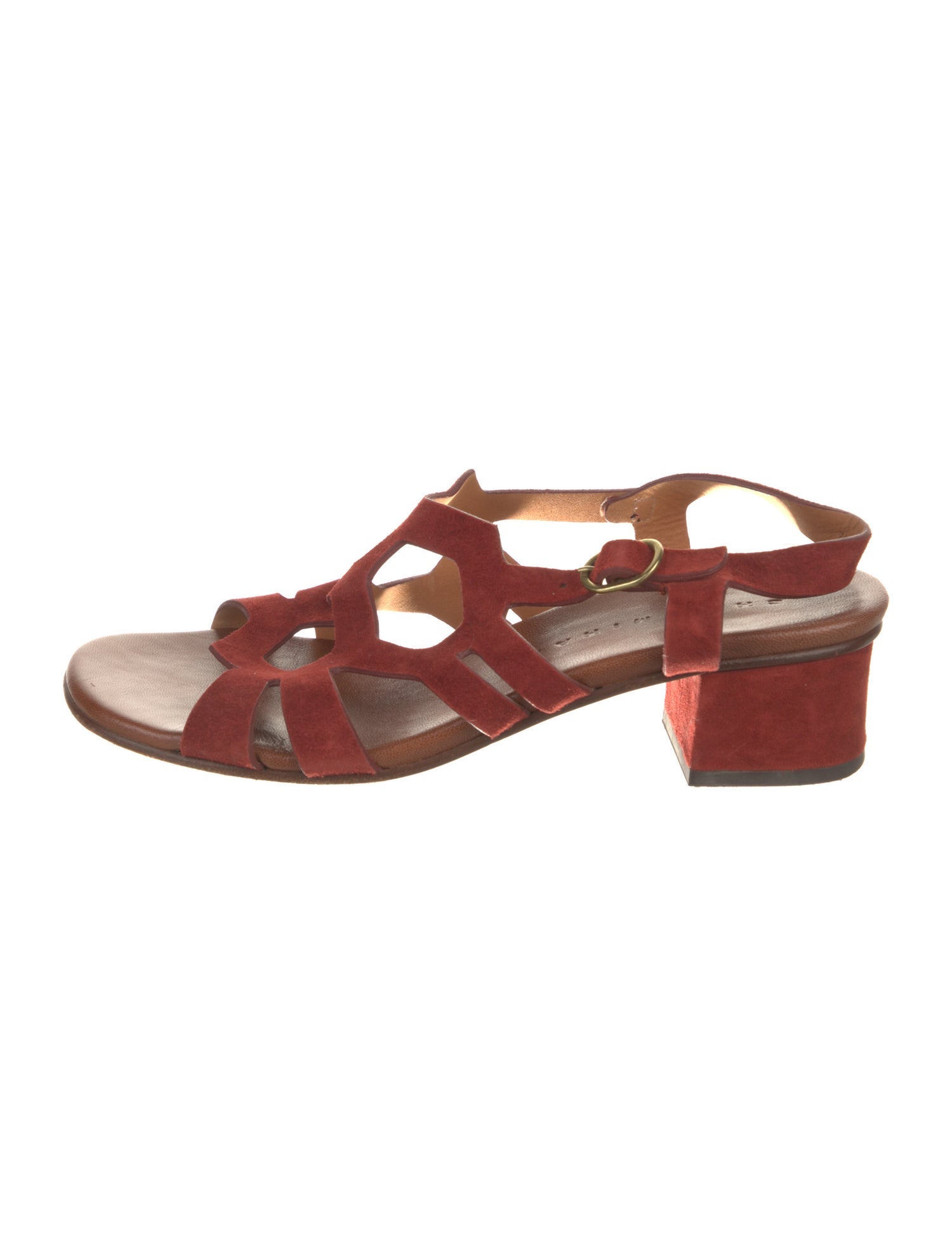 Chie Mihara Suede Slingback Sandals