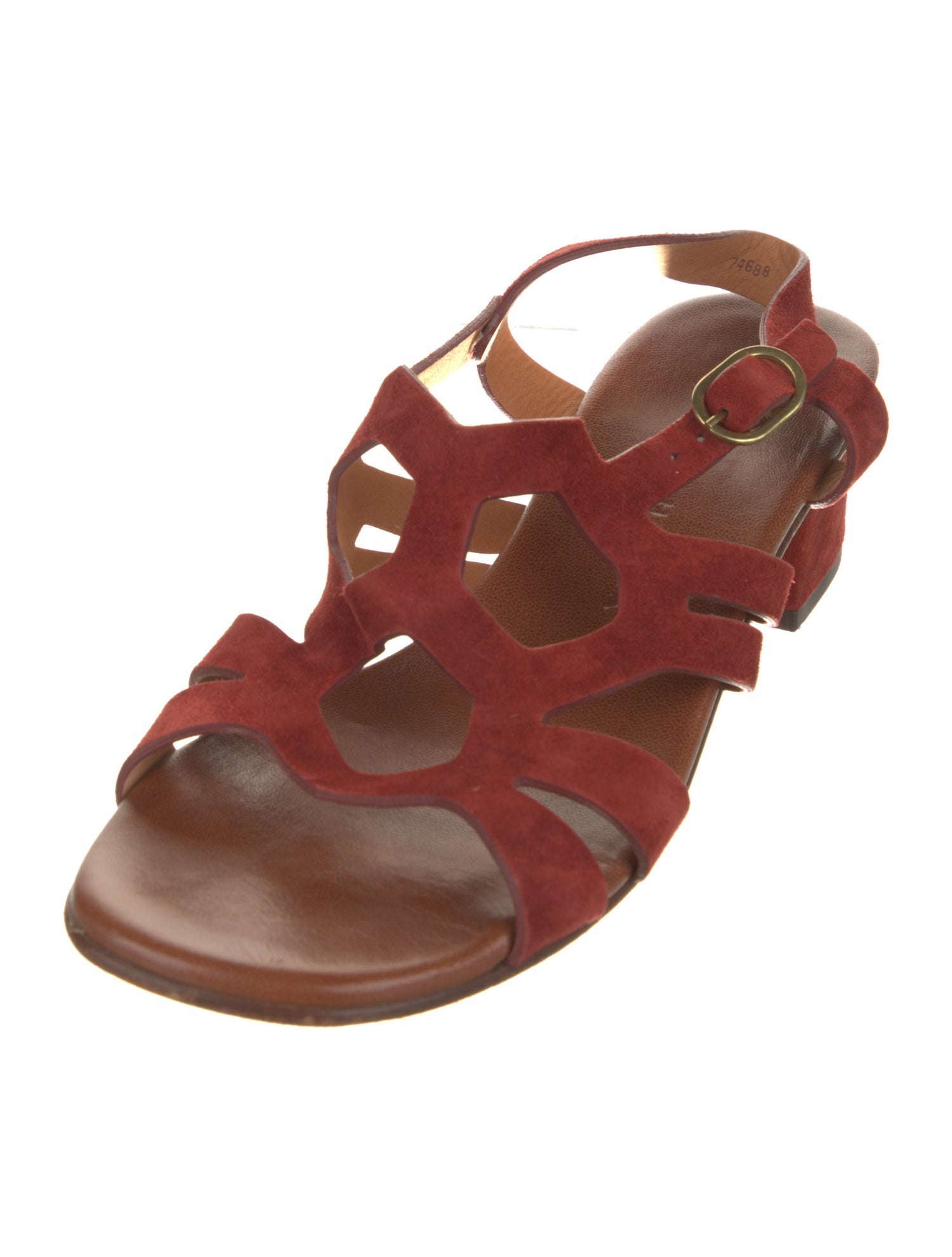 Chie Mihara Suede Slingback Sandals