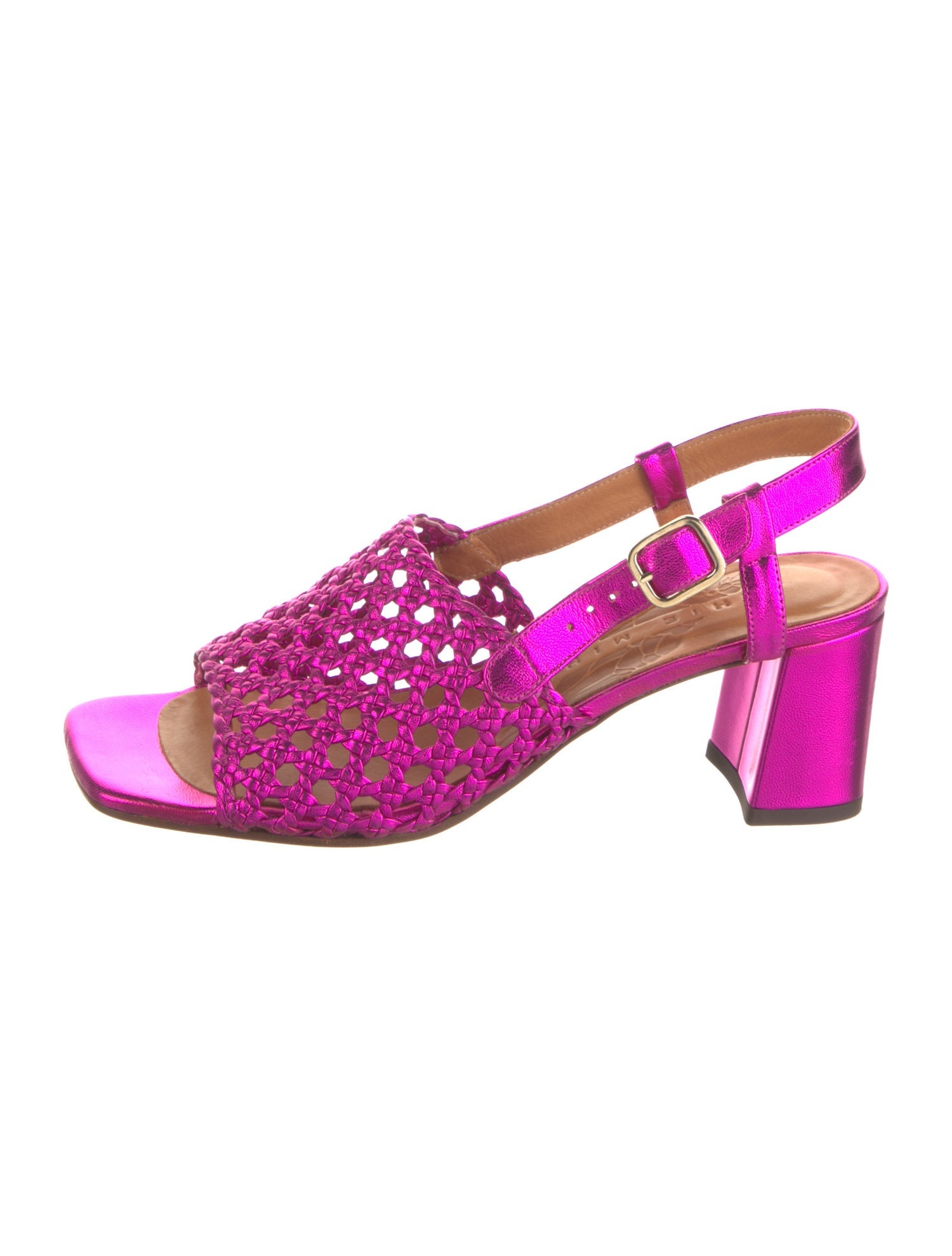 Chie Mihara Leather Slingback Sandals