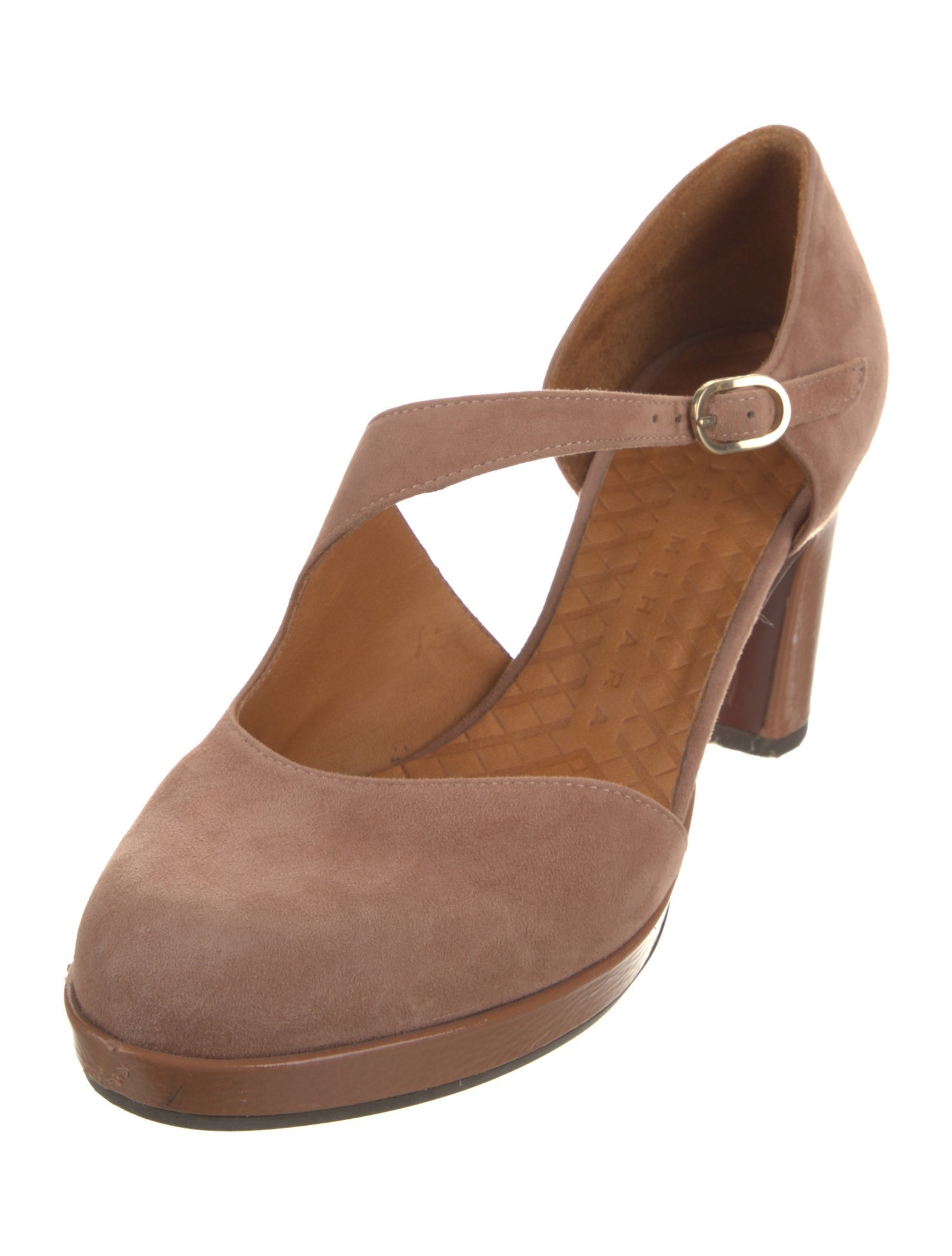 Chie Mihara Suede D'Orsay Pumps