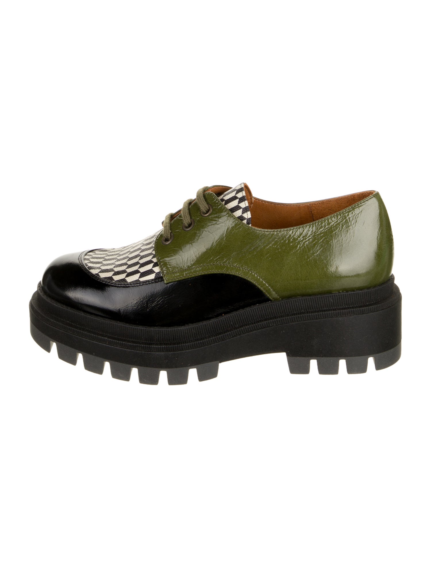 Chie Mihara Leather Printed Sneakers