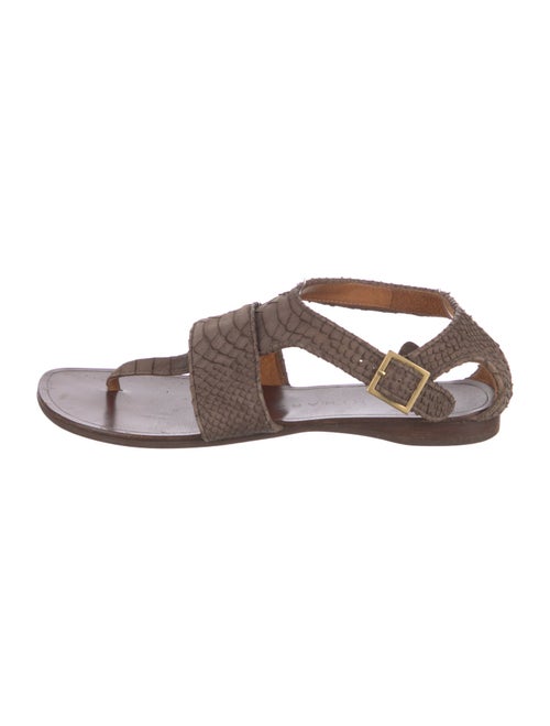 Chie Mihara Leather Slingback Sandals