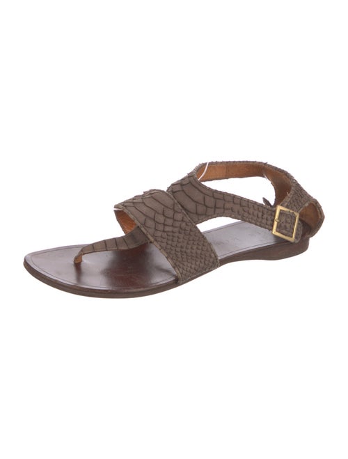 Chie Mihara Leather Slingback Sandals