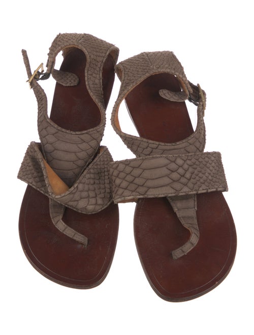 Chie Mihara Leather Slingback Sandals