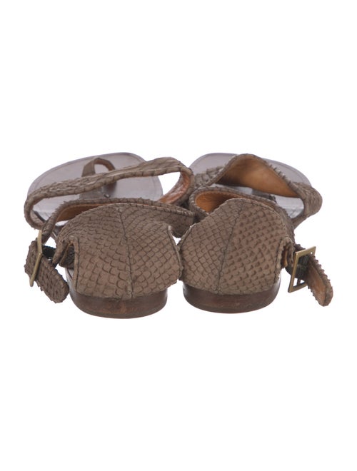 Chie Mihara Leather Slingback Sandals