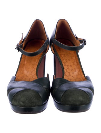 Chie Mihara Leather D'Orsay Pumps