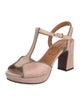 Chie Mihara Leather T-Strap Sandals