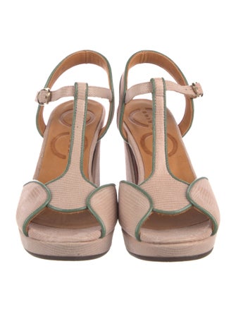 Chie Mihara Leather T-Strap Sandals