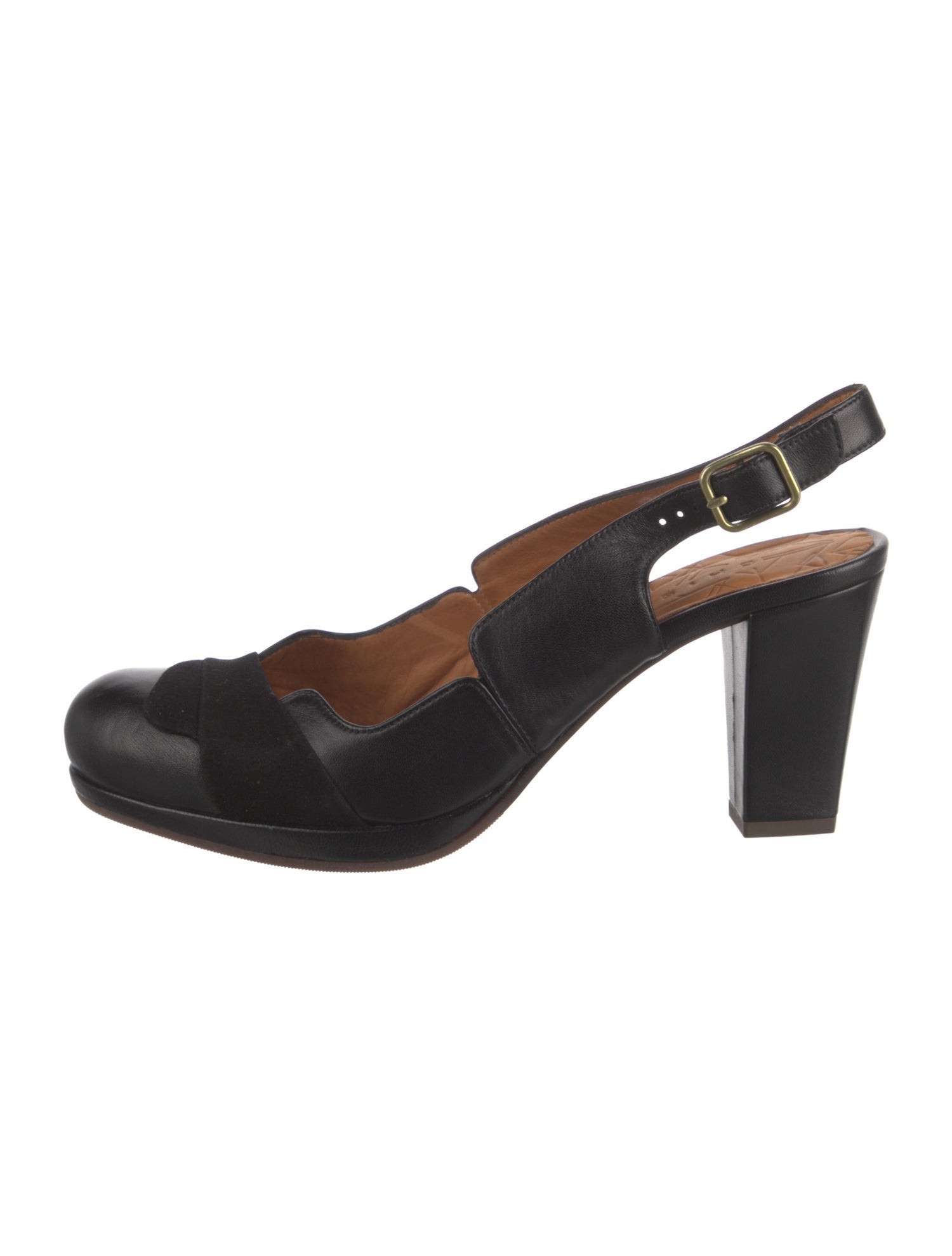 Chie Mihara Leather Slingback Pumps