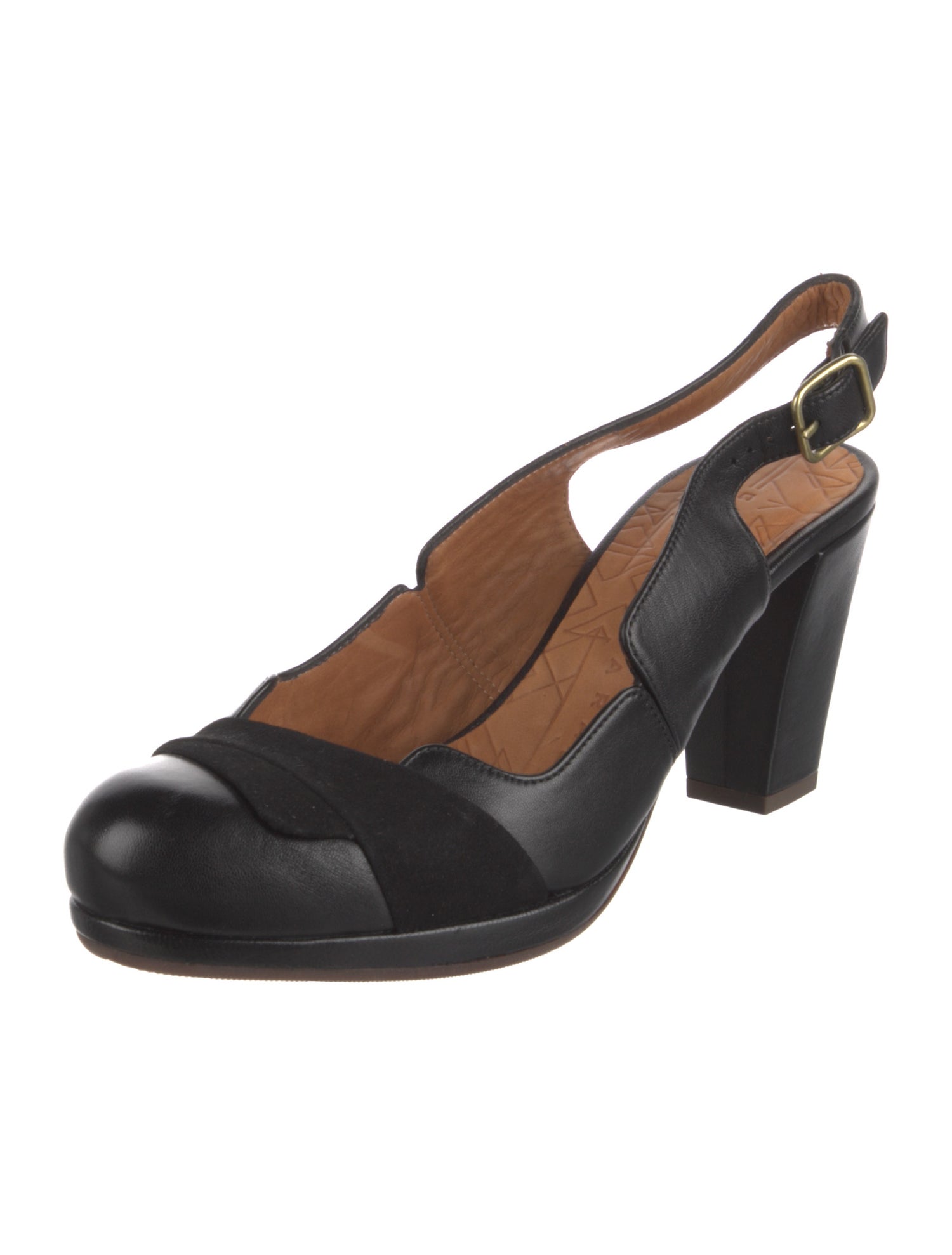 Chie Mihara Leather Slingback Pumps