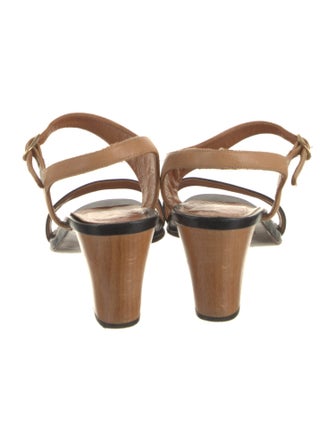 Chie Mihara Leather Slingback Sandals