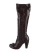 Chie Mihara Patent Leather Lace-Up Boots