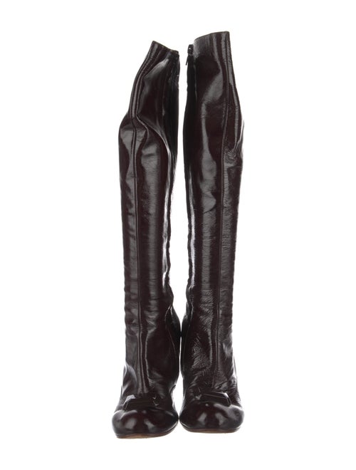 Chie Mihara Patent Leather Lace-Up Boots