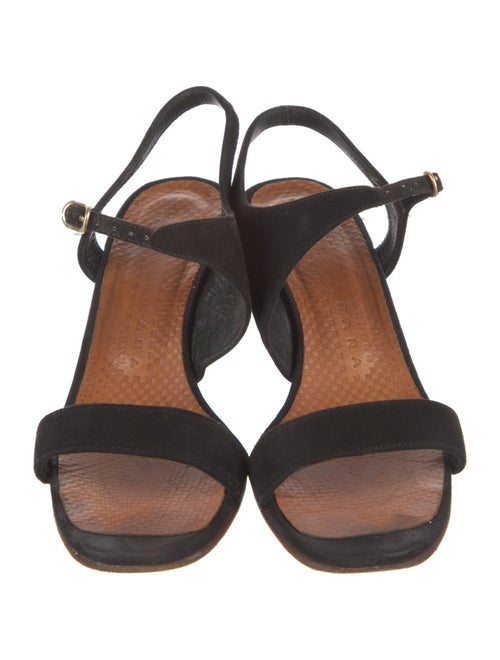 Chie Mihara Suede Slingback Sandals