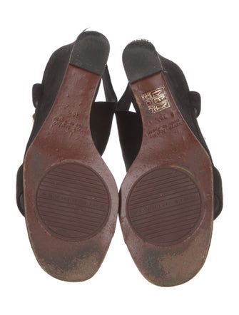 Chie Mihara Suede Slingback Sandals