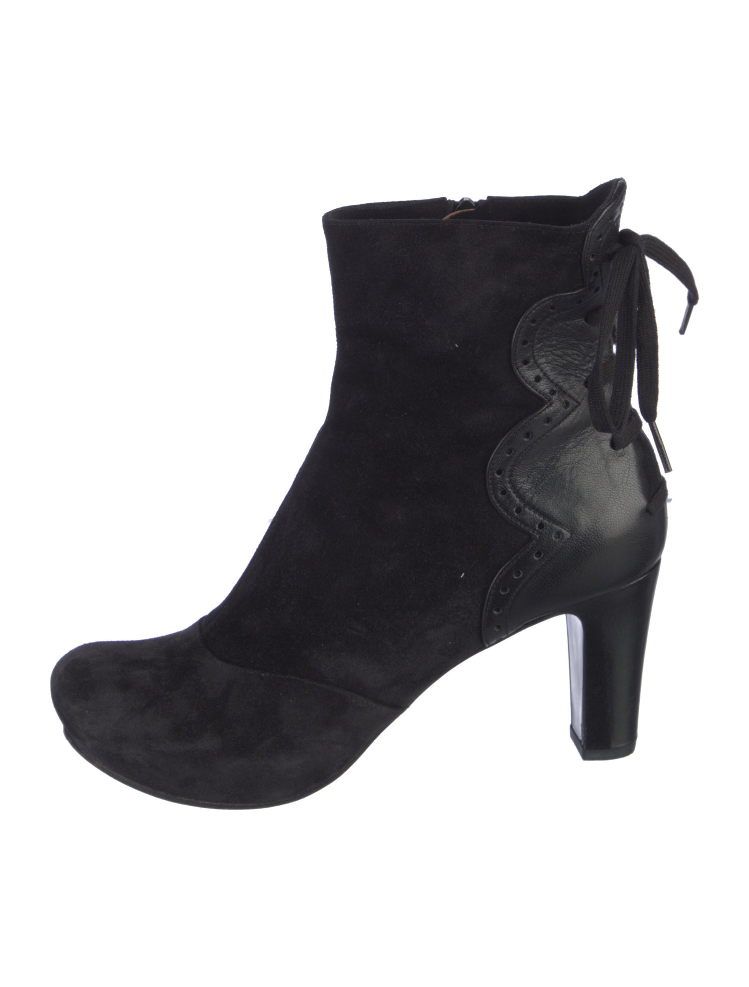 Chie Mihara Suede Lace-Up Boots