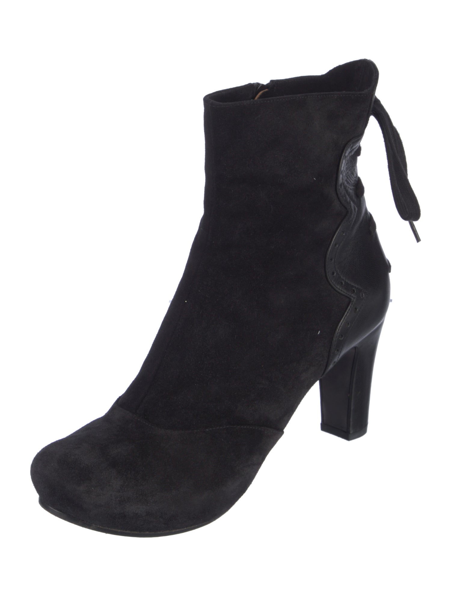 Chie Mihara Suede Lace-Up Boots