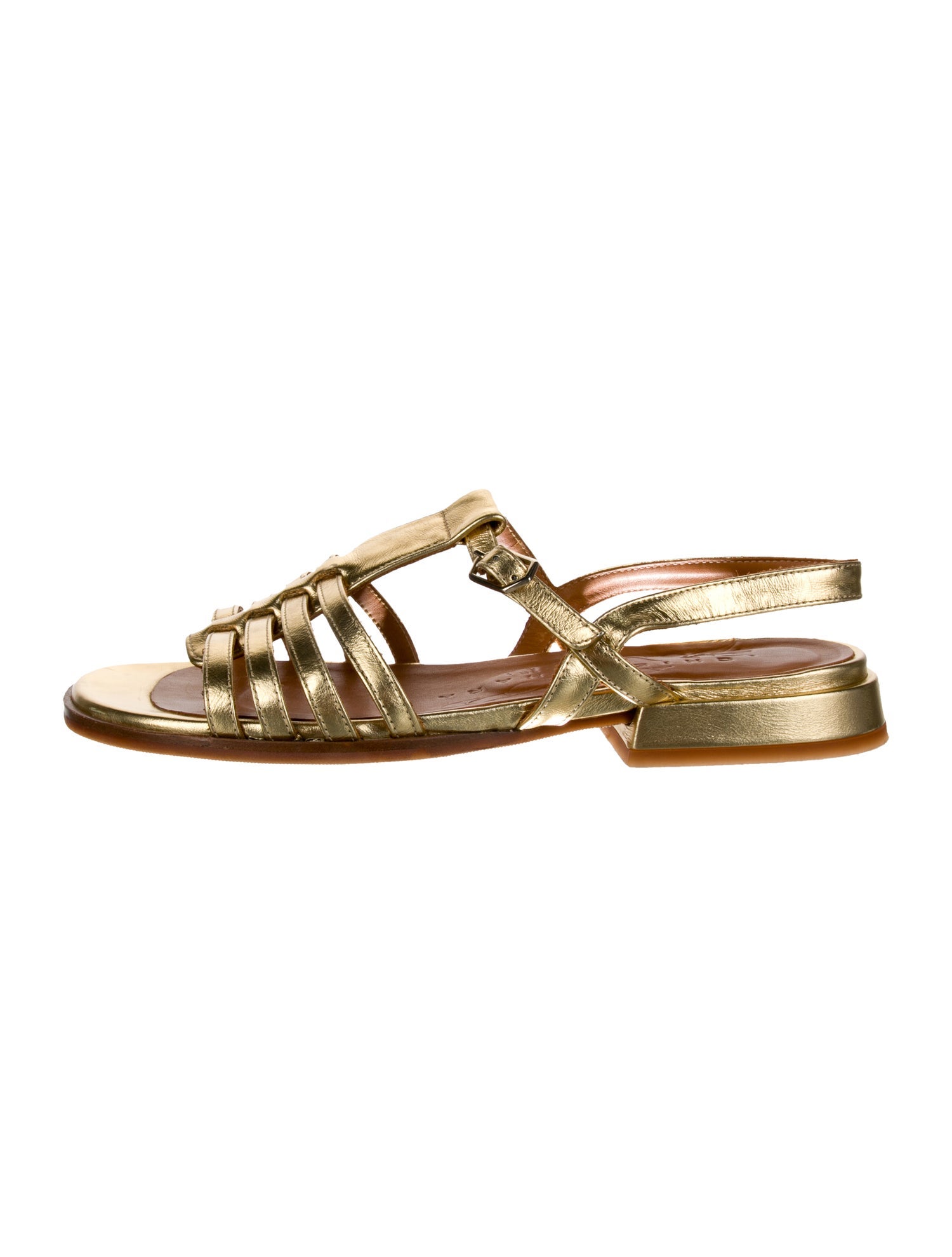 Chie Mihara Leather Slingback Sandals