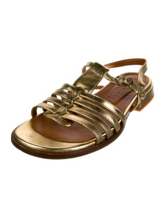 Chie Mihara Leather Slingback Sandals