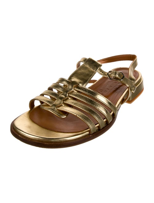 Chie Mihara Leather Slingback Sandals