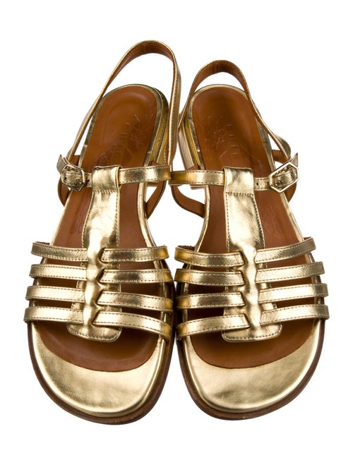 Chie Mihara Leather Slingback Sandals