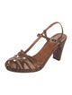 Chie Mihara Leather T-Strap Sandals