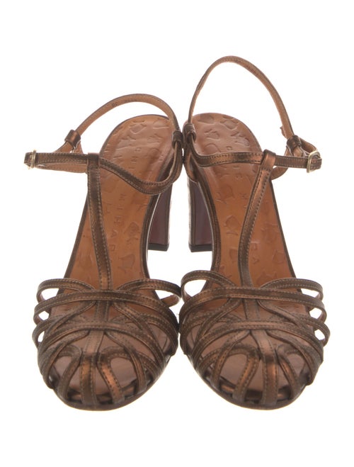 Chie Mihara Leather T-Strap Sandals