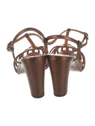 Chie Mihara Leather T-Strap Sandals